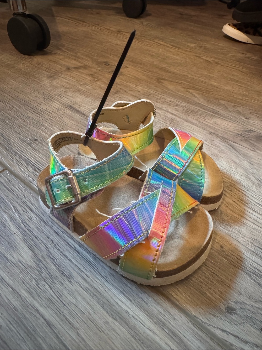 Baby Iridescent Rainbow Strap Sandals - Children’s Place
